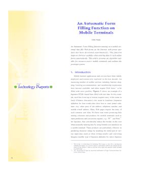 Fillable Online nttdocomo co An Automatic Form Filling Function on ...