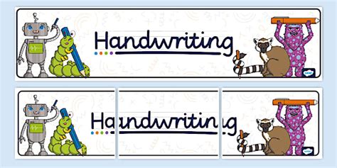Handwriting Display Banner (teacher made) - Twinkl