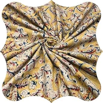 Buy PALASH Women's Unstitched kalamkari Cotton Dress Material 2.5 Meter ...