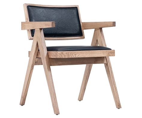 Bouvetti Wooden Restaurant Chair with Armrest Made in Turkey