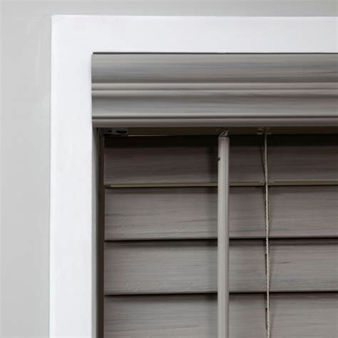 Eclipse 2-in Slat Width 20-in x 48-in Cordless Driftwood Gray Faux Wood ...