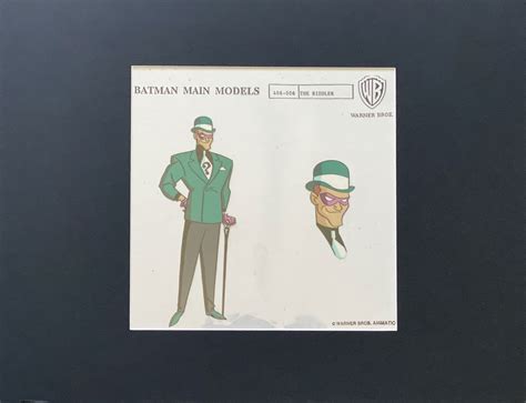 Batman: The Animated Series Riddler Model Cel, in Michael “Chad” Cloe's ...
