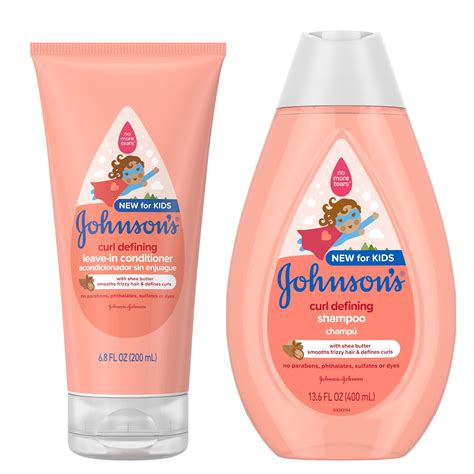 Johnson's Baby Curl-Defining Kids' Shampoo with Frizz Control Shea ...
