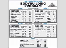 The Intermediate Bodybuilding Program | RippedBody.com