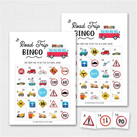 Road Trip Bingo Cards Printable at Gabrielle Krefft blog