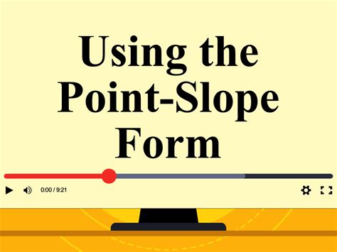 Point-Slope Form Tutorial 的图像结果