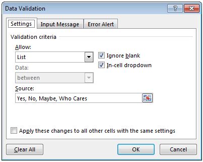 Image result for Sort List Data Validation