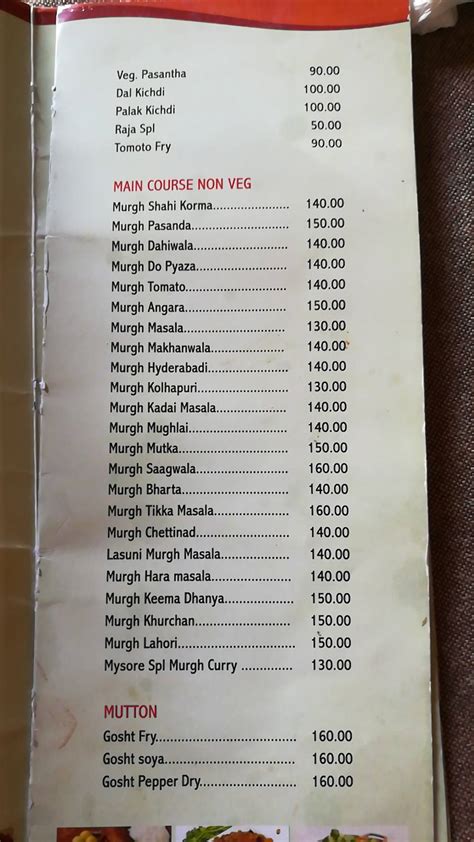 Menu at 1000 days Restaurant, Mysuru, 8JQ8+66H