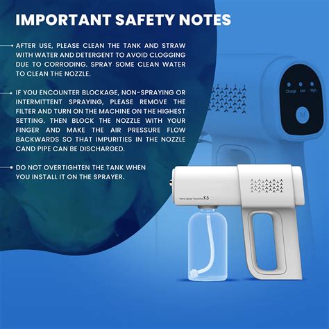 NORDMOND Professional Disinfectant Fogger Machine, Sanitizer Sprayer ...