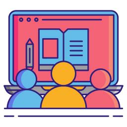 Webinar - Free education icons