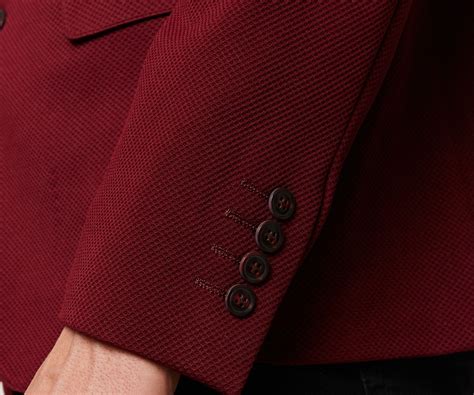Burgundy Knit Blazer – Minizmo