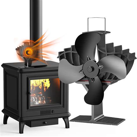 Heat Activated Fan Wood Stove Log Burner Heat Powered Fan Fireplace