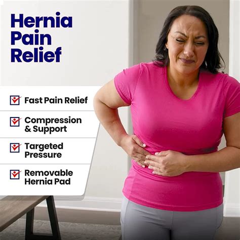 Hernia Belt for Men and Women - Beige Abdominal Binder for Umbilical & Navel Hernias ...