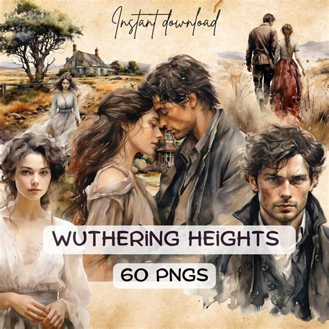 Wuthering Heights Victorian Clipart 60 PNG English Gothic - Etsy