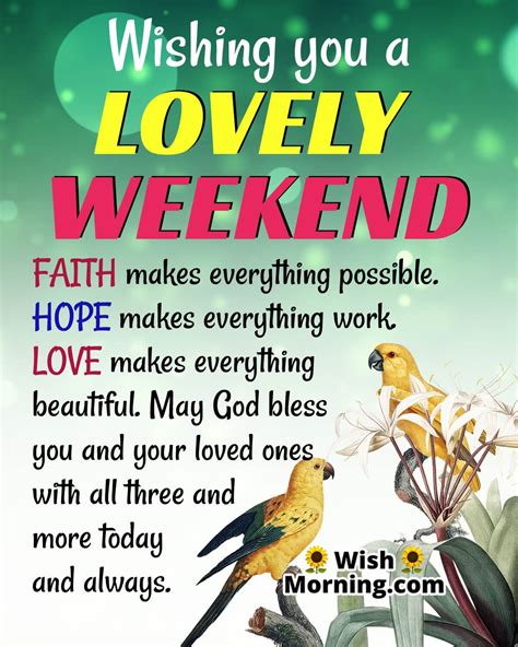 Wonderful Weekend Quotes Wishes for Relaxation and Joy - Wish Morning