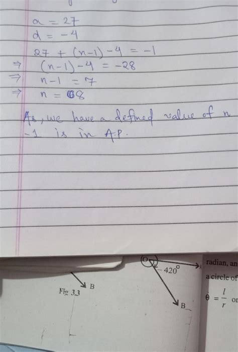 . Is – 1 a term of an AP 27, 23, 19…….- 65? Justify. - Brainly.in