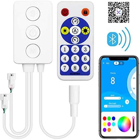 ALITOVE WS2812B Controller Bluetooth Music Sync WS2811 Addressable RGB ...