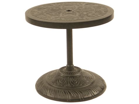 Castelle Cast Aluminum 24 Round Umbrella Base Side Table | CCO24