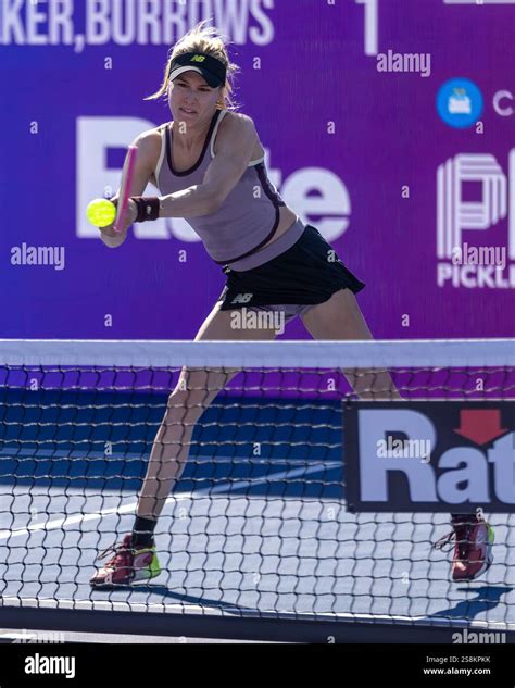 Genie Bouchard returns the ball during the PPA Las Vegas Open on 11 Oct ...