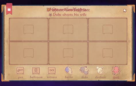 How to Solve Duke Shoots His Wife in Storyteller