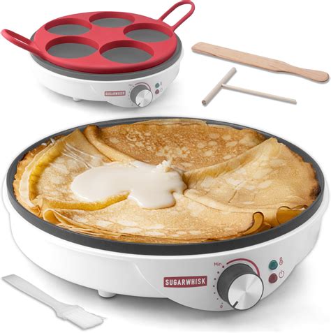 Amazon.com: Electric Crepe Maker 16 Inch Large Pancake Machine Crepes ...