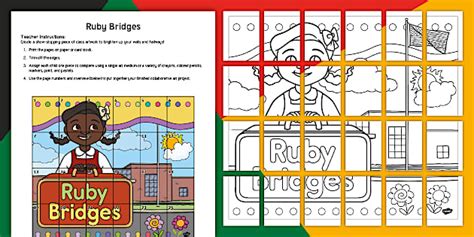 Ruby Bridges Collaborative Art Pack (teacher made) - Twinkl