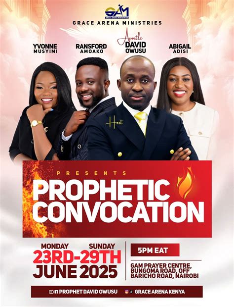 Prophetic Convocation, Grace Arena Kenya, Nairobi, 25 June 2025 | AllEvents