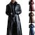 Men's Winter Coat Faux Leather Jacket Party Business Winter Fall Faux ...