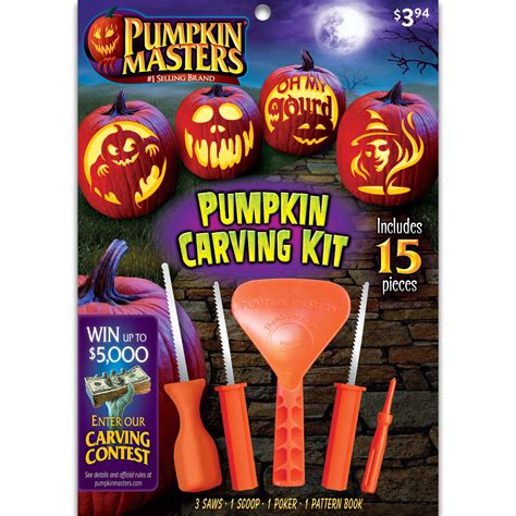 Halloween Pumpkin Carving Kit, 15 Pieces, by Pumpkin Masters - Walmart.com
