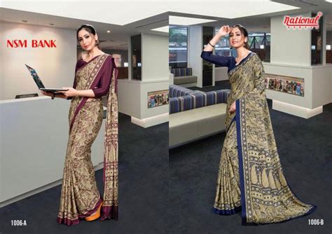 NATIONAL SAREE MISS UNIVERSE UNIFORM SPECIAL CRAPE PRINTED SAREE ...