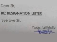 Resignation Letter Viral Photo की ताज़ा ख़बर, ब्रेकिंग न्यूज़ In Hindi ...