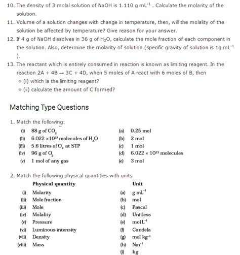 Class 11 Chemistry Chapter First Exercise Questions 的图像结果