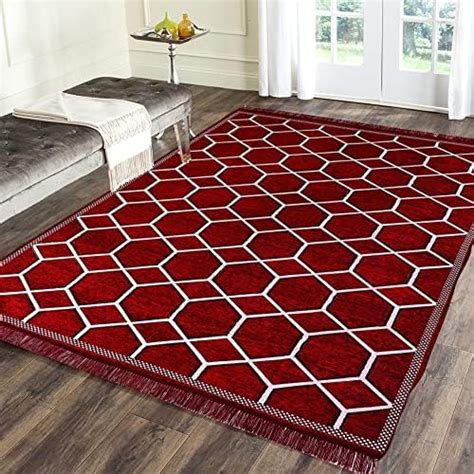 Buy DAILZ Ethnic Velvet Touch Abstract Chenille Carpet - 55"x80 ...