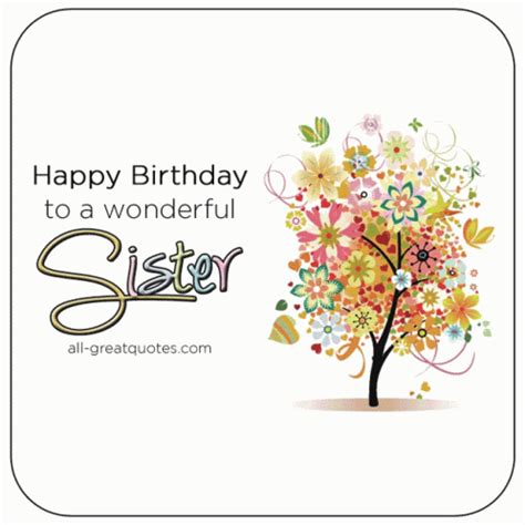 Happy Birthday Sister Happy Birthday To You GIF - Happy Birthday Sister ...