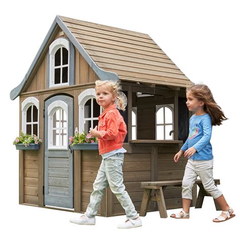 Buy KidKraft Forestview II Wooden Outdoor Playhouse with Ringing ...