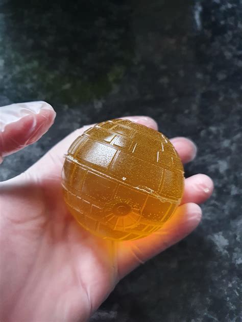 Lemon and lime flavoured death star gummie made with thc syrup and ...