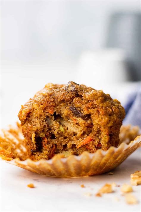 Healthy Morning Glory Muffins | Veronika's Kitchen