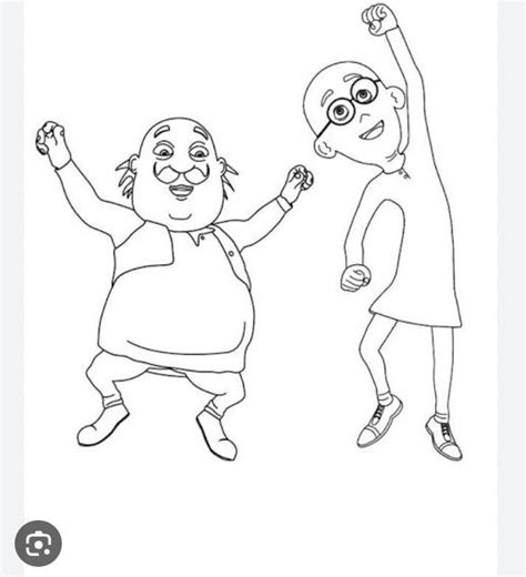Motu patlu images for colouring - Brainly.in