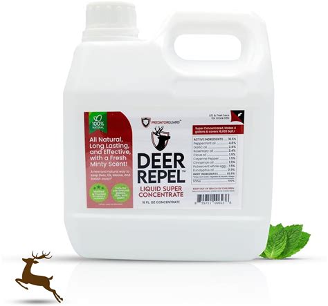 Predator Guard Deer Repellent - All Natural Animal Repellent Outdoor 16 ...