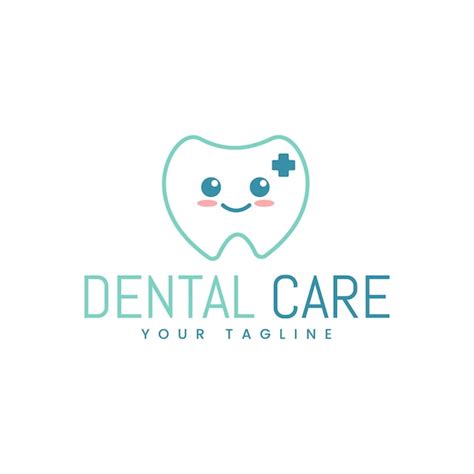 Dental care logo with a smiling tooth | Premium Vector