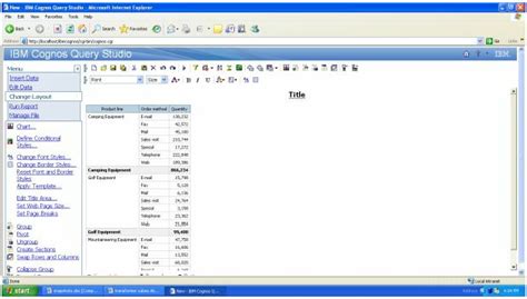 Rezultat imagine pentru Cognos Query Studio Guide