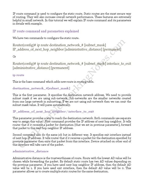 Image result for Route Command Examples