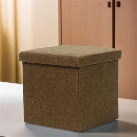 Kuber Industries Storage Stool | Square Toy Storage Box | Foot Rest ...