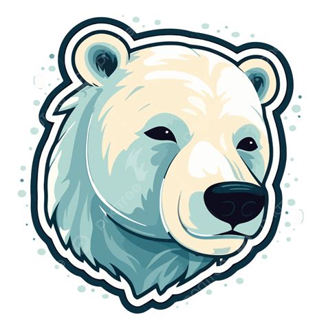 Polar Bear Face Clip Art