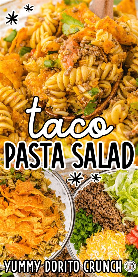 Brimming with Mexican-inspired flavors, taco pasta salad is a hearty ...