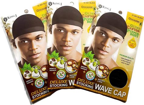 Amazon.com: (3 Pack) King J –Stocking Wave Cap #061 : Beauty & Personal ...