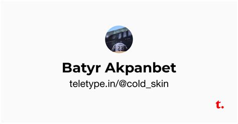 Batyr Akpanbet — Teletype
