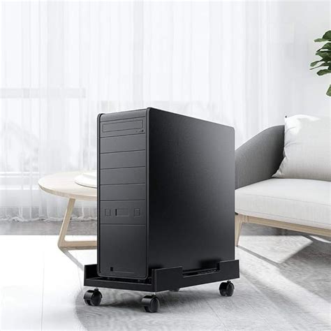 MM RETAILS Adjustable Heavy Duty CPU Trolley with Castor Wheels ...