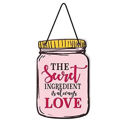 TheYaYaCafe Wood Love Wall Hanging, Pink, 7 x 11 Inch : Amazon.in: Home ...