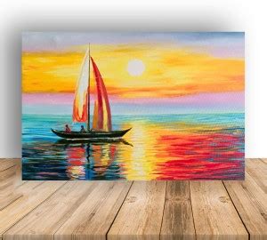 Boats and Sea Painting Waterproof Canvas Poster Canvas Art - Art ...